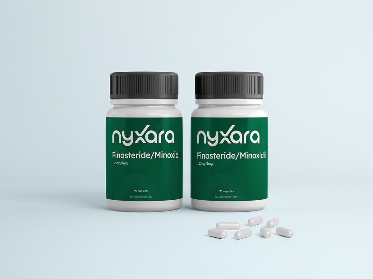 finasteride - minoxidil bottles